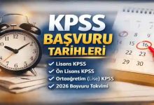 2026 KPSS Başvuru Tarihleri